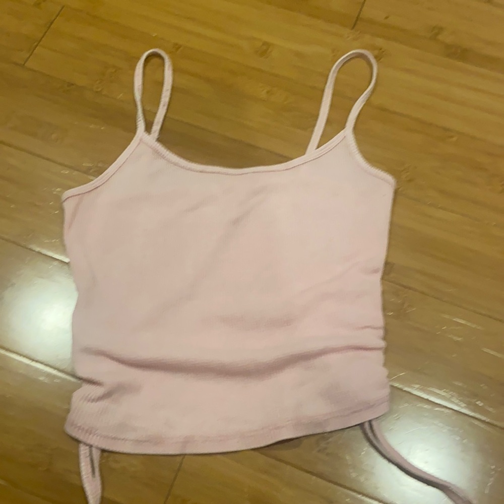 pink crop/tank top